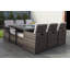 Rivoli 6 - Person Wicker Patio Dining Set with Rectangular Table , Cushions Included-1208616481