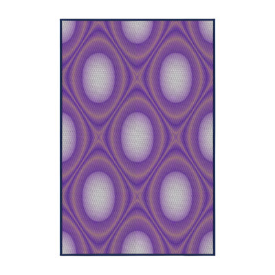 Tapis de zone rose à motif