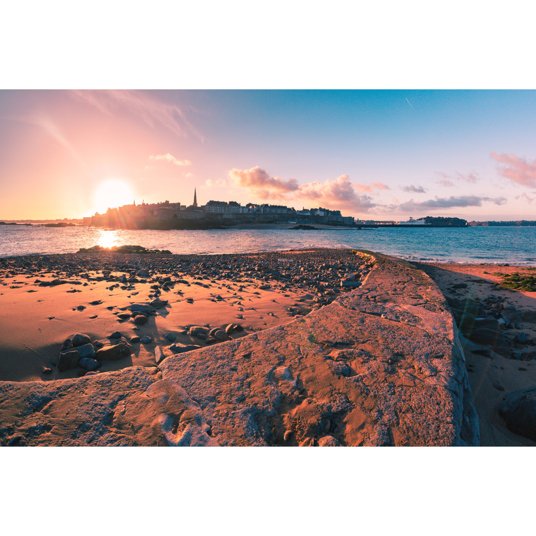 Mittelalterliche Festung, Saint-Malo - Leinwandbild