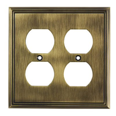 Plaque murale quadruple prise double 2 prises