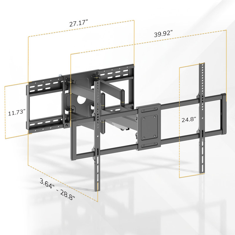 Full Motion TV Wall Mount for 60" to 120" TVs