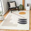 Alessandra Hand Tufted Wool Abstract Area Rug in Ivory / Brown-83328783