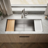 Strive® 44 In. Undermount Single-Bowl Workstation Kitchen Sink