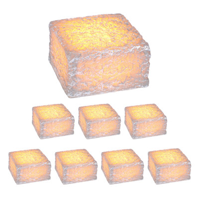 4 X 4 Inch 1.5w Stone Paver Light, 5cct 12-24v Ac/dc Low Voltage Brick Lighting, Light Gray