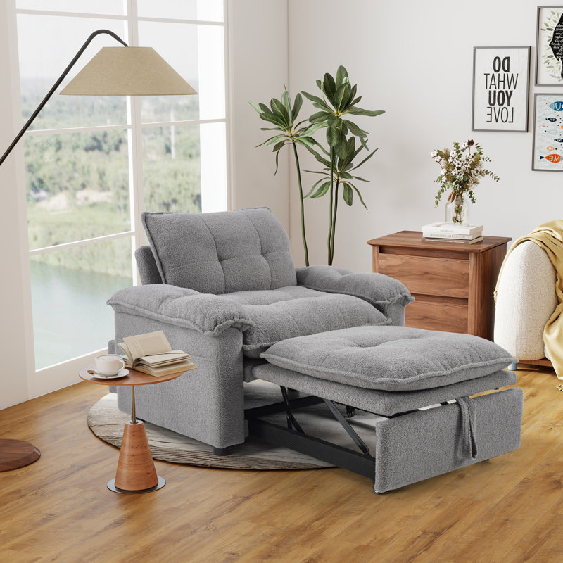 Fauteuil-lit convertible convertible 3-en-1 Buckley l 47,2 po Buckley, Gray