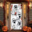 Décoration d'Halloween porte de squelette 3D, scène de maison hantée effrayante pour fête, garage, fenêtre et décoration murale