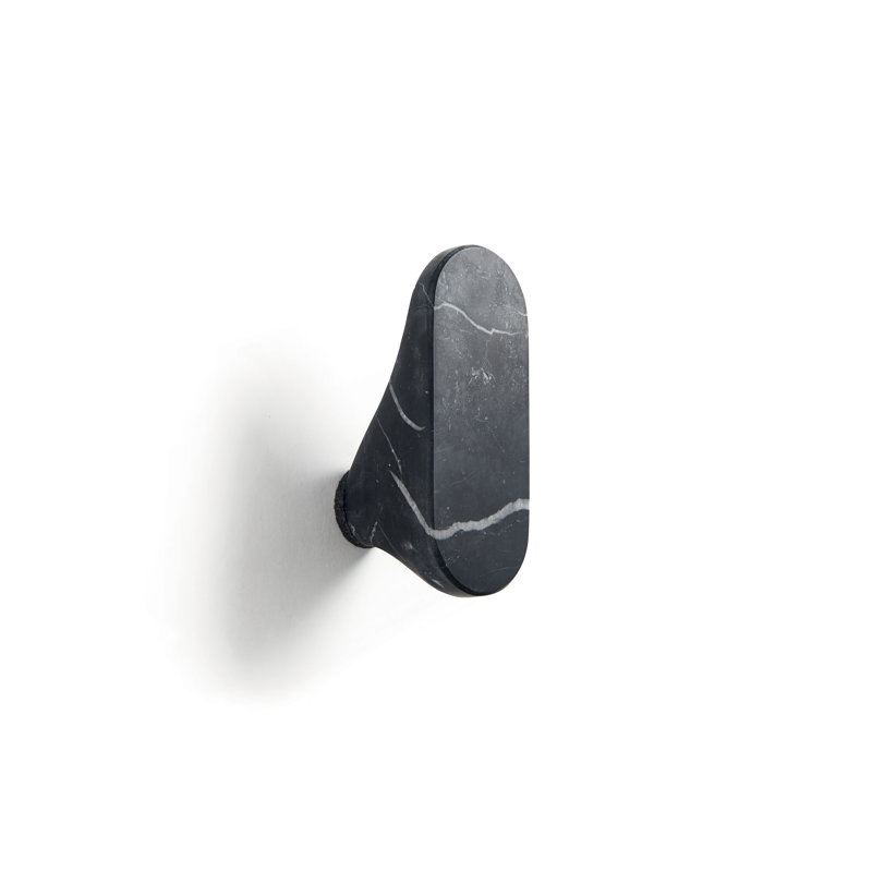 Genuine Marble Wall Wall Hook, Black