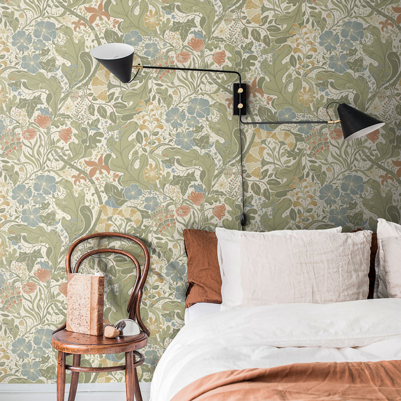 Hjarterum 10.05m x 53cm Wallpaper Roll, Beige