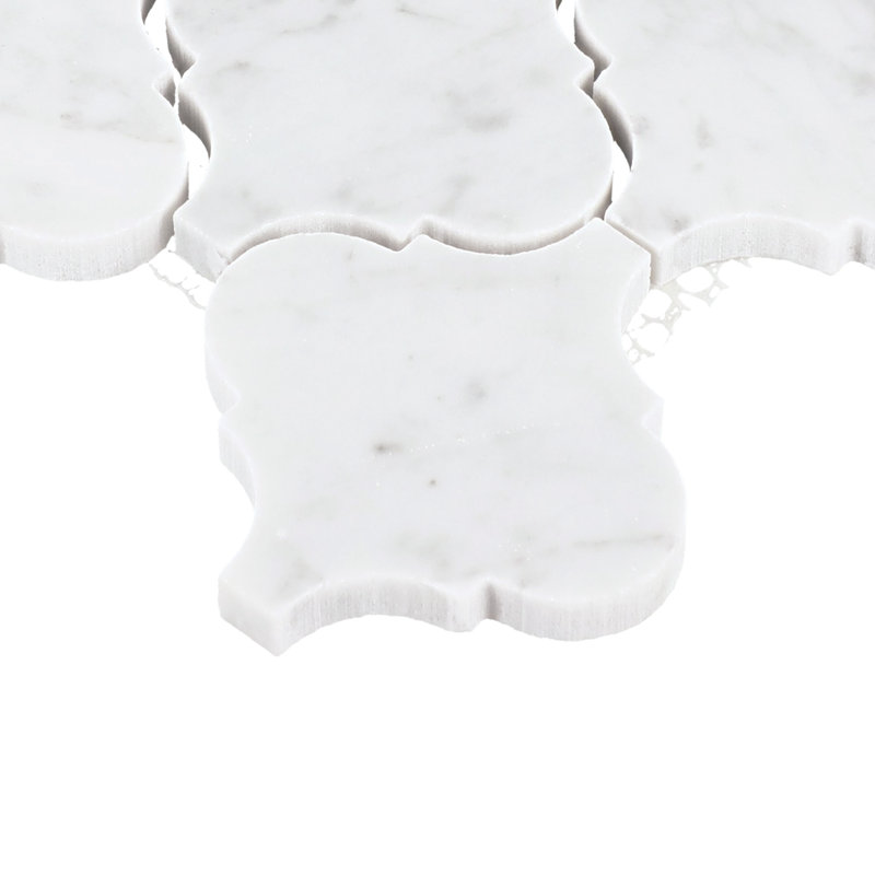 Carrera Polished Mosaic in White Baroque