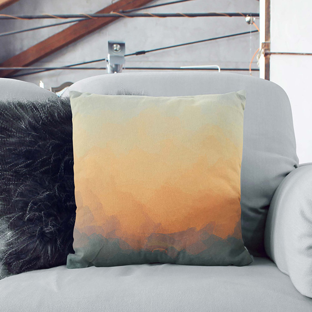 Glorious Sunset in Abstract Cushion with Filling
