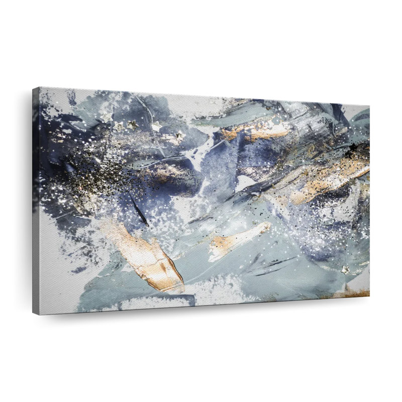 Abstract Glitter Canvas Print, 34" H x 51" W x 1.25" D