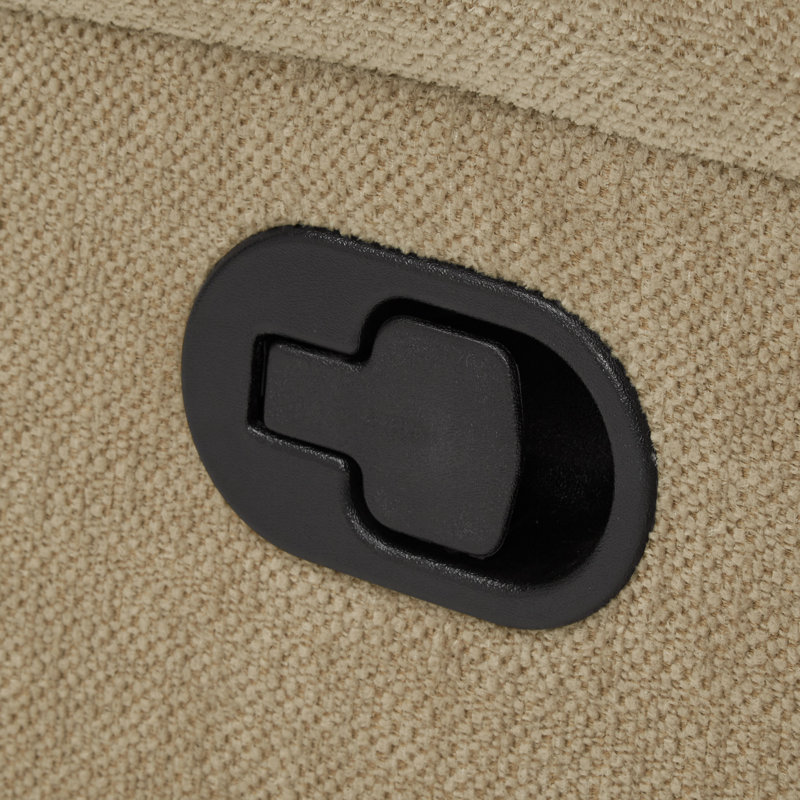 Fauteuil inclinable manuel Bassanio Chenille, Tanné