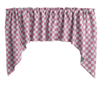 Cantonnière à damier