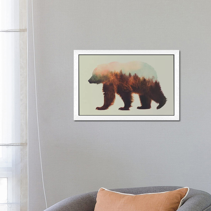 Bjorn by Andreas Lie - 1 Piece Wall Art on Canvas, 101.6 cm H x 66.04 cm W, White Floater Framed