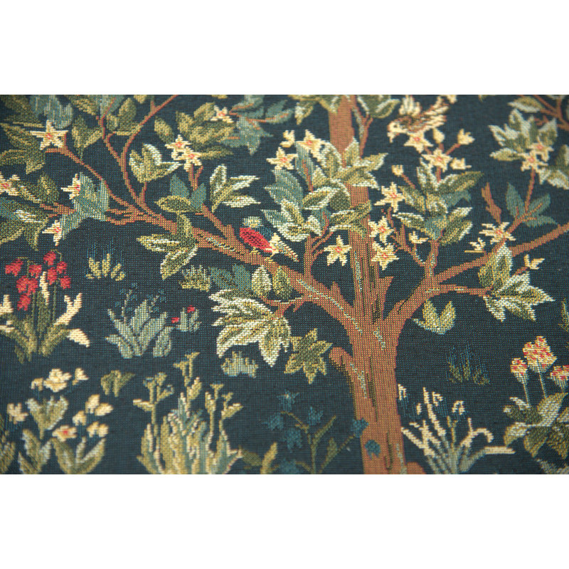 Tree of Life III European Cotton Jacquard Pillow Cover