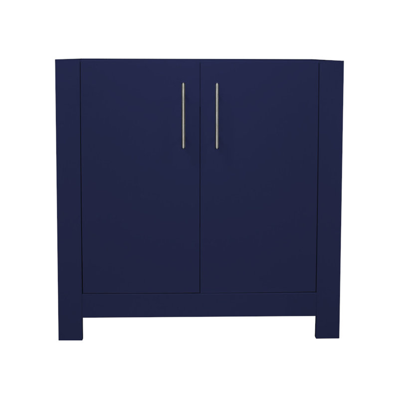 Austin 35.25" Navy Blue Freestanding Bathroom Vanity Cabinet