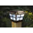 Prestige Solar Powered Integrated LED Fence Post Cap Light 4 in. x 4 in. with Base Adapter Included-23282567-23282570