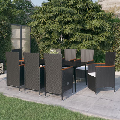 Rectangular 8 - Person Lounge Dining with Cushions