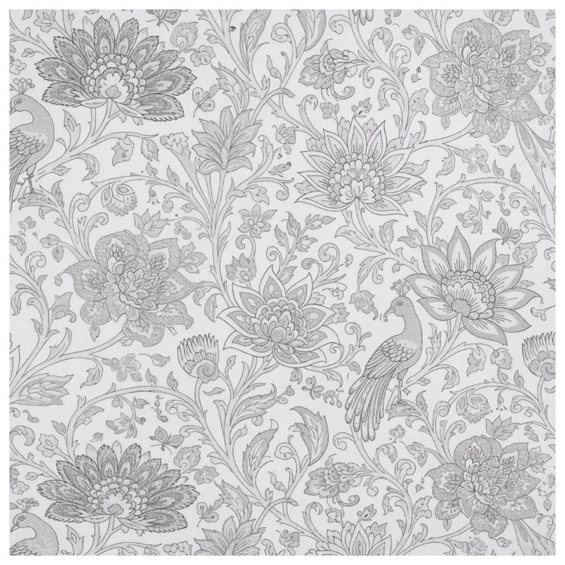 Couvertures complexes d'oiseaux à motif floral, L 60 po x H 80 po