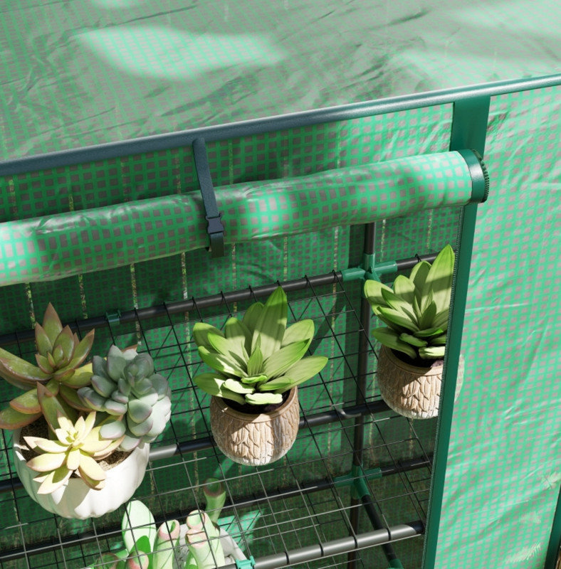 Three-Tier Mini Greenhouse - Green