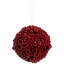 Ornement boule de Noël rouge brillant incassable de 6 pouces