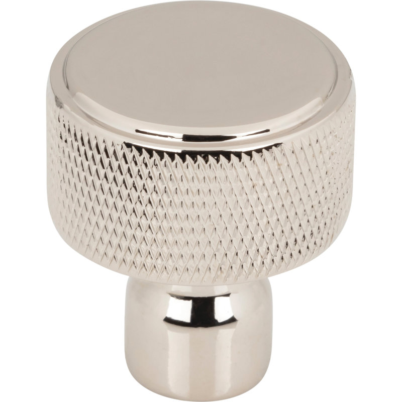 Garrison Knob 1 1/8 Inch Knob, Polished Nickel, 1 1/8" Knob Diameter