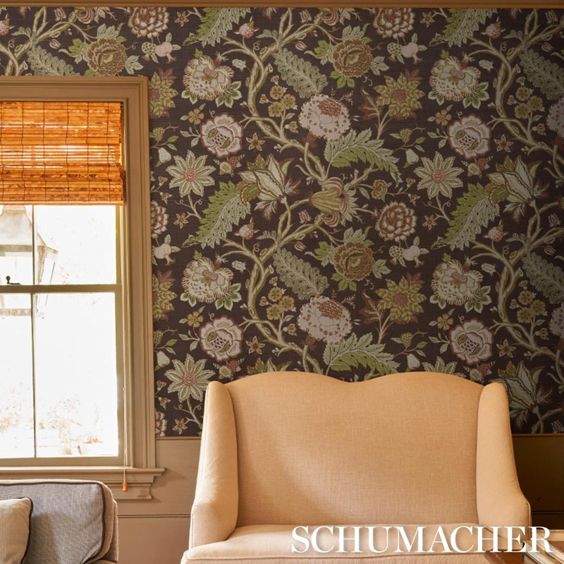 Darsy Tree Of Life Sisal Wallpaper, Sepia