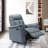 Borkovany 35.5" Transitional Top Grain Leather Swivel Glider Recliner with 360° Swivel, Gentle Gliding & High-Density Foam-86701085