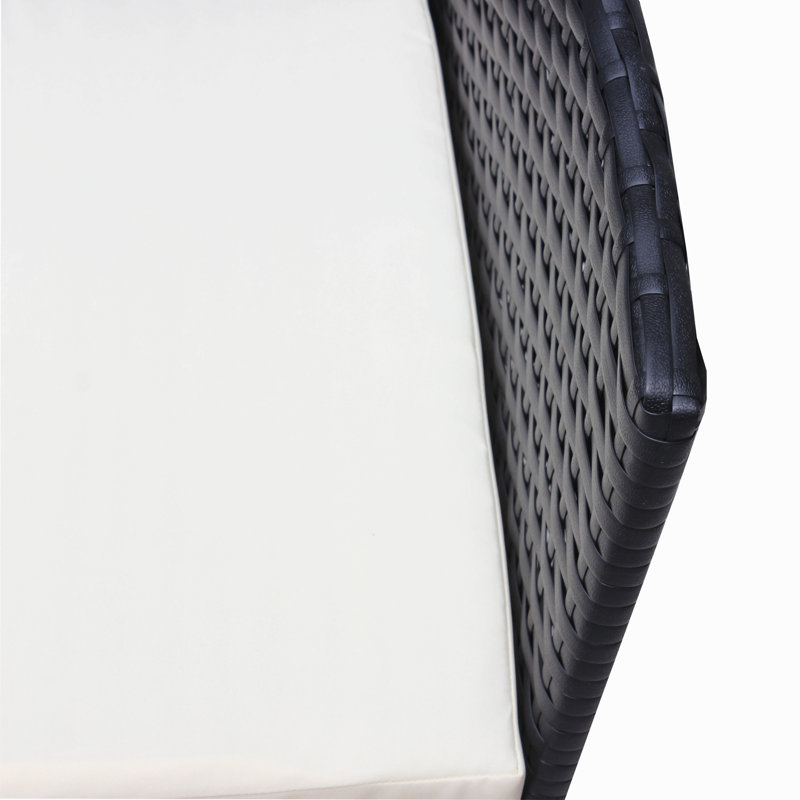 Ensemble de meubles de patio en rotin pour 4 pièces, Beige