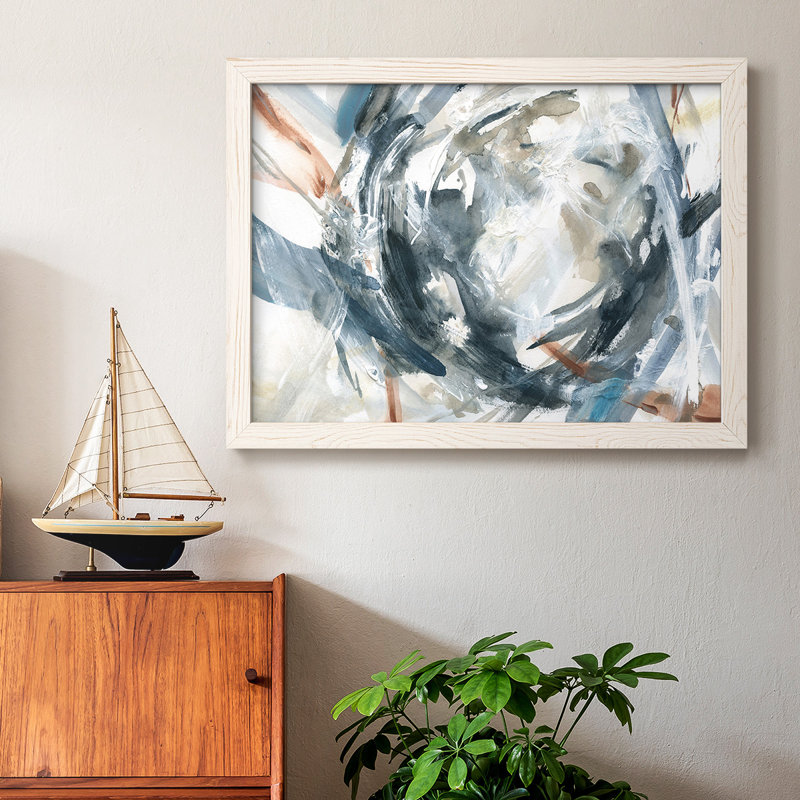 Tableau hypnotique - Toile tendue avec châssis rustique_46632, Blanc, H 22 po x l 32 po x P 1,5 po