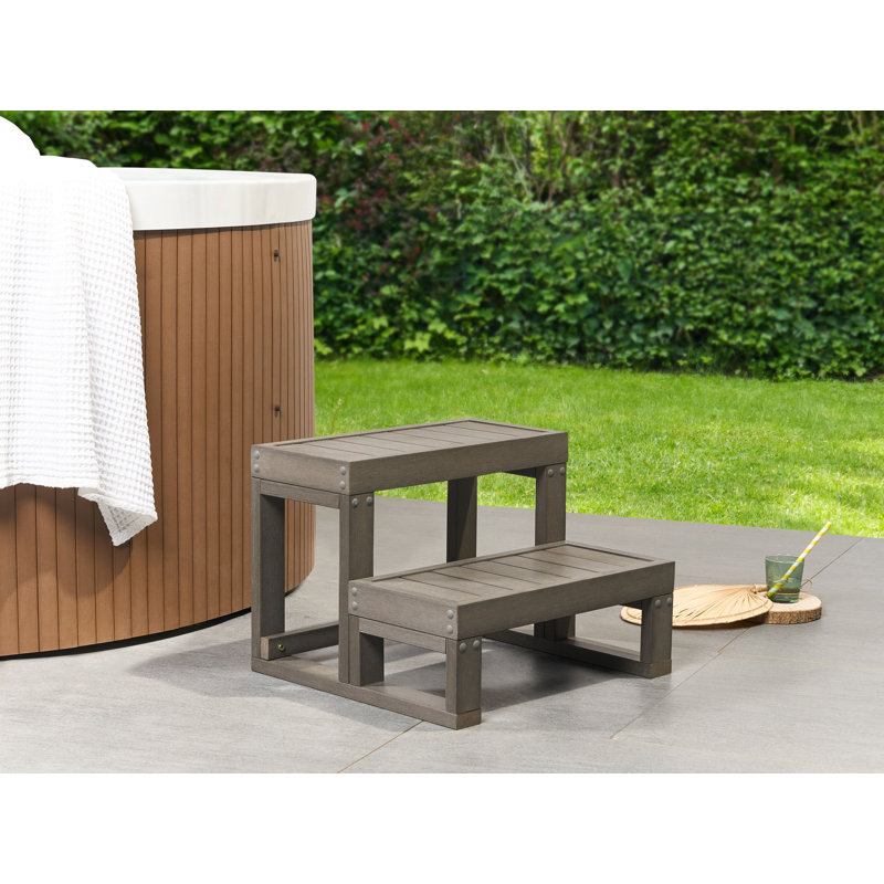 Hot Tub Steps LIMAY Grey