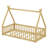 Playful  Floor Bed With Guardrails And Sturdy Slatted Base-595830526