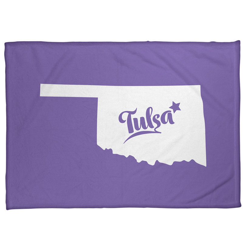 Sewn Throw Blanket, 62.5" W x 82.5" L, Purple