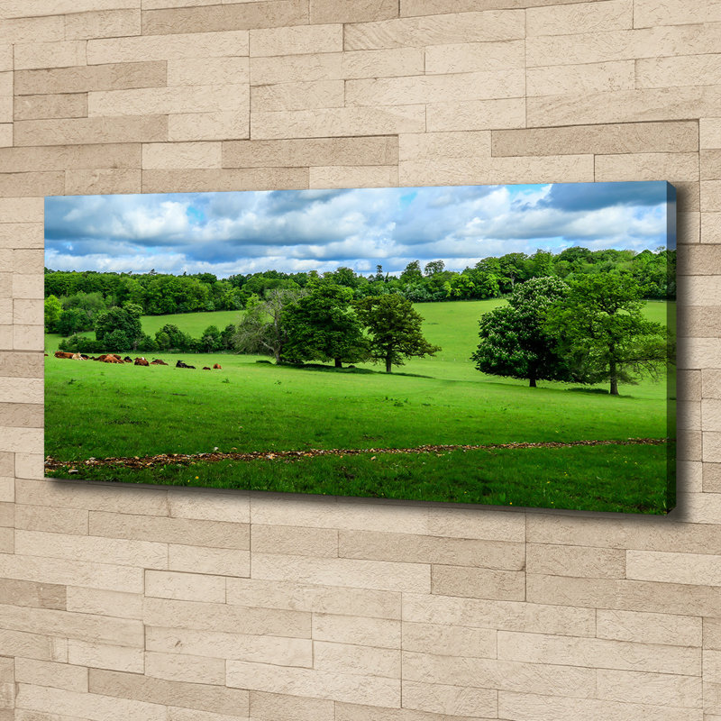 Green Hills - Wrapped Canvas Print