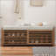 Banc de rangement patiné avec coussin et rangement caché-133331818