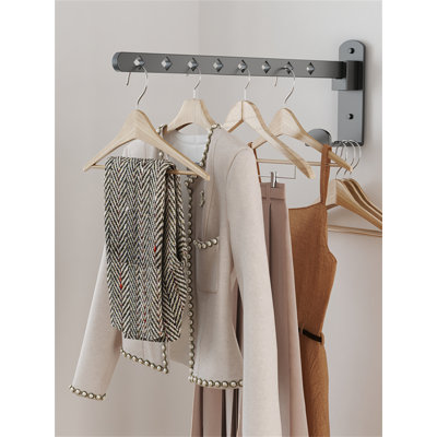 Puyan Metal Freestanding 8 - Hook Wall Mounted Coat Rack