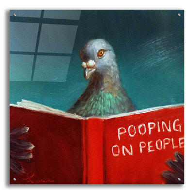 «Pooper on People» par Lucia Heffernan, art mural en verre acrylique