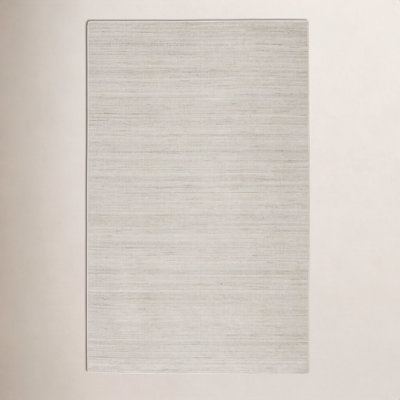 Tapis gris clair en polyester 4 pi x 6 pi Hambourg