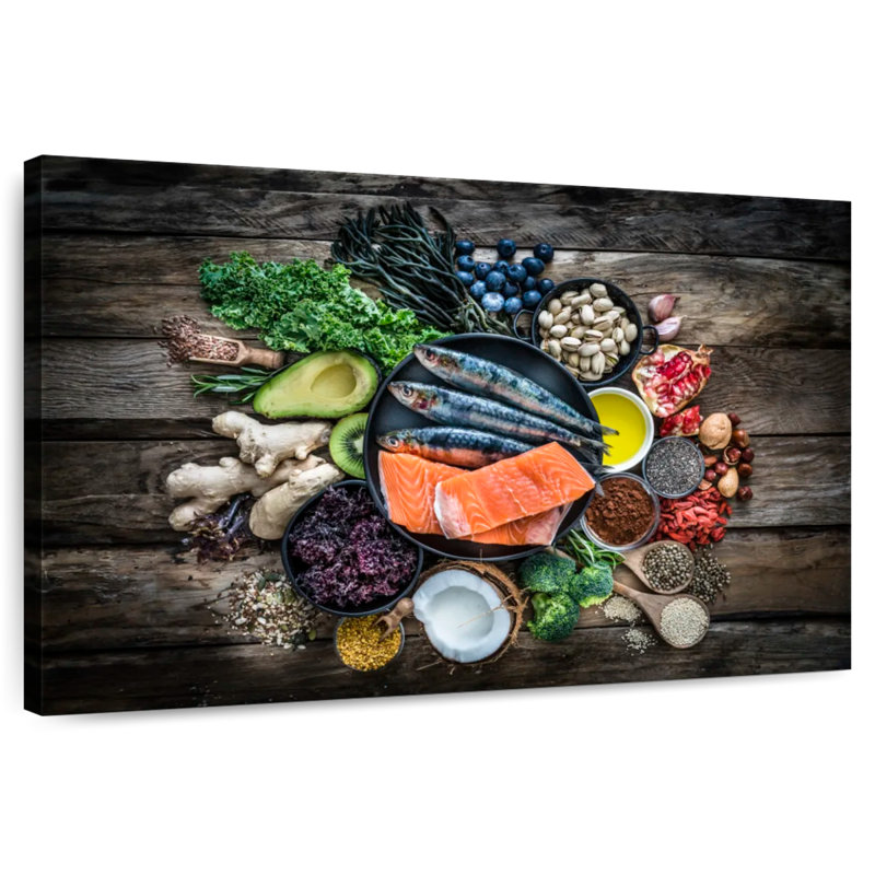 Yarlin Good And Healthy Food, 34" H x 51" W