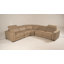 Frazier - Canapé modulaire en cuir brun clair moderne avec 3 fauteuils inclinables