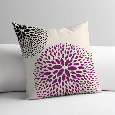 Bavaria Floral Outdoor Reversible Throw Pillow