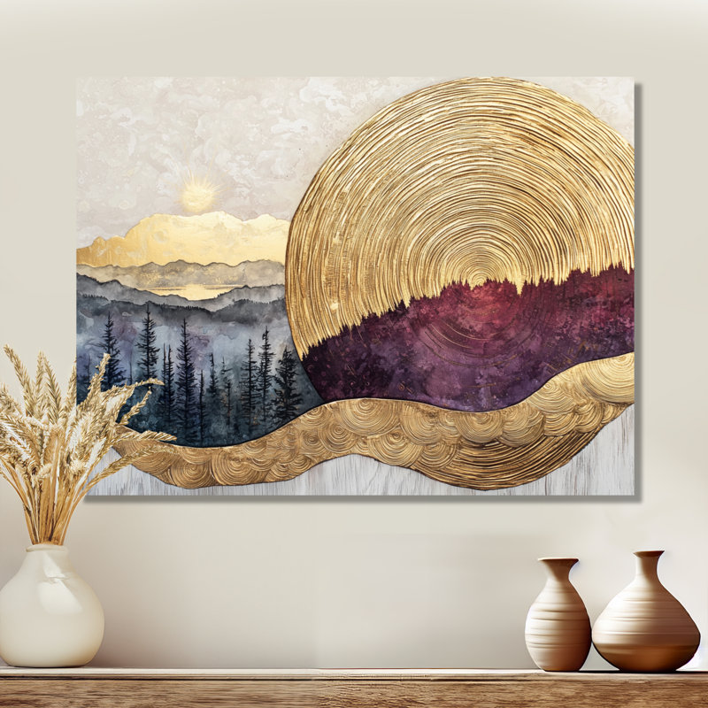 Demar - vignoble, art mural, 12" H x 20" W, Toile tendue, Ne s’applique pas