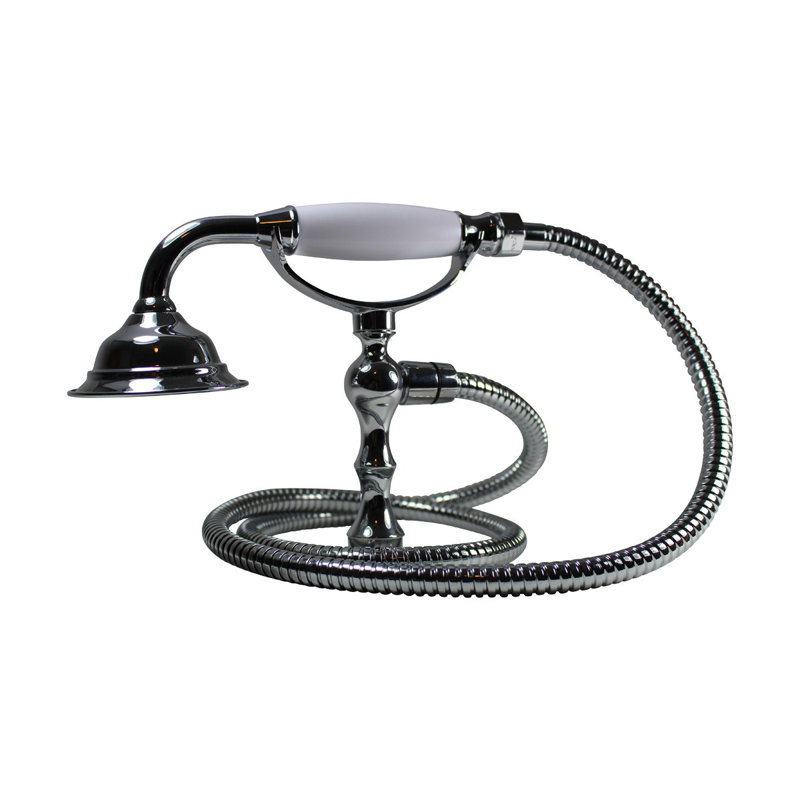 Handheld Telephone Shower Head Set With 58in Flex Hose Chrome