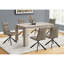 Table de salle à manger rectangulaire de 60 po de style contemporain, aspect taupe, pouvant accueillir 6 sièges, rectangulaire moderne, stratifié beige, pour une utilisation quotidienne