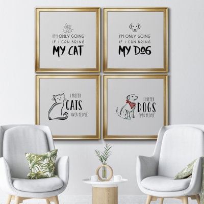 " Bring My Cat " 4 - Pieces