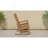 Rocking chair teak color, suitable for all seasons: Outdoor lounge chair, made of sturdy material, equipped with 304 stainless steel accessories.-560782322