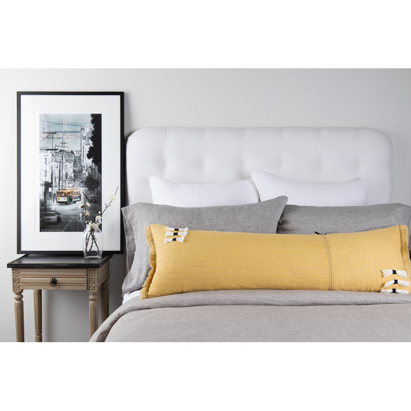 Cambria Linen Bolster Pillow Cover & Insert