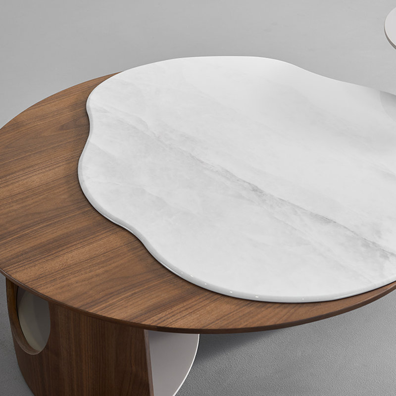 Ensemble de tables basses en marbre