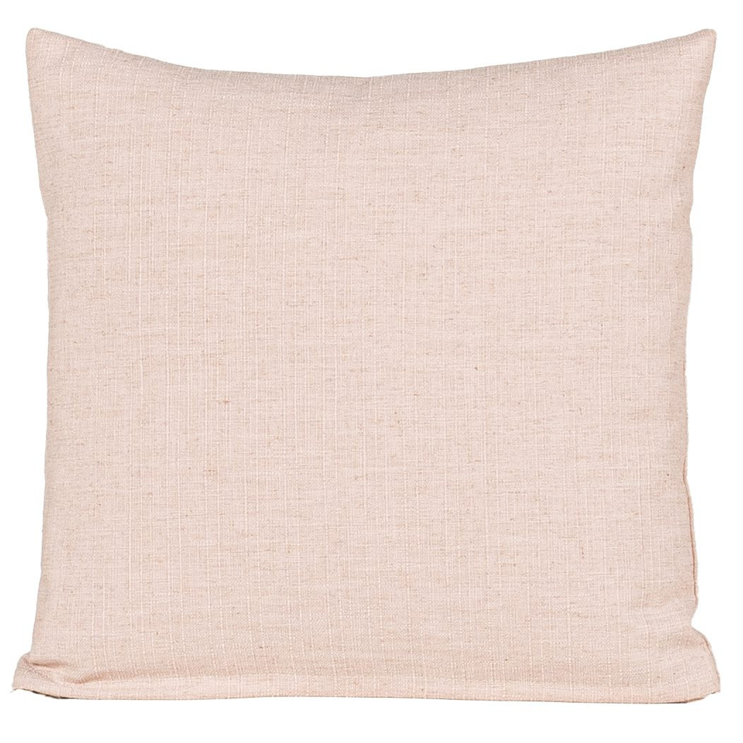 Indy Faux Linen Accent Pillow, Polyester, Pink, Square 22"