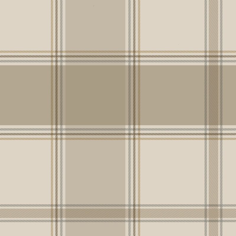 Braxton Check Wallpaper, Beige